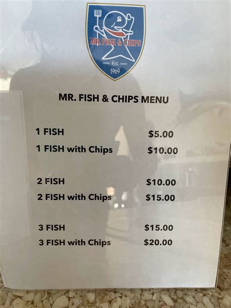 mister fish & chips|Menu .